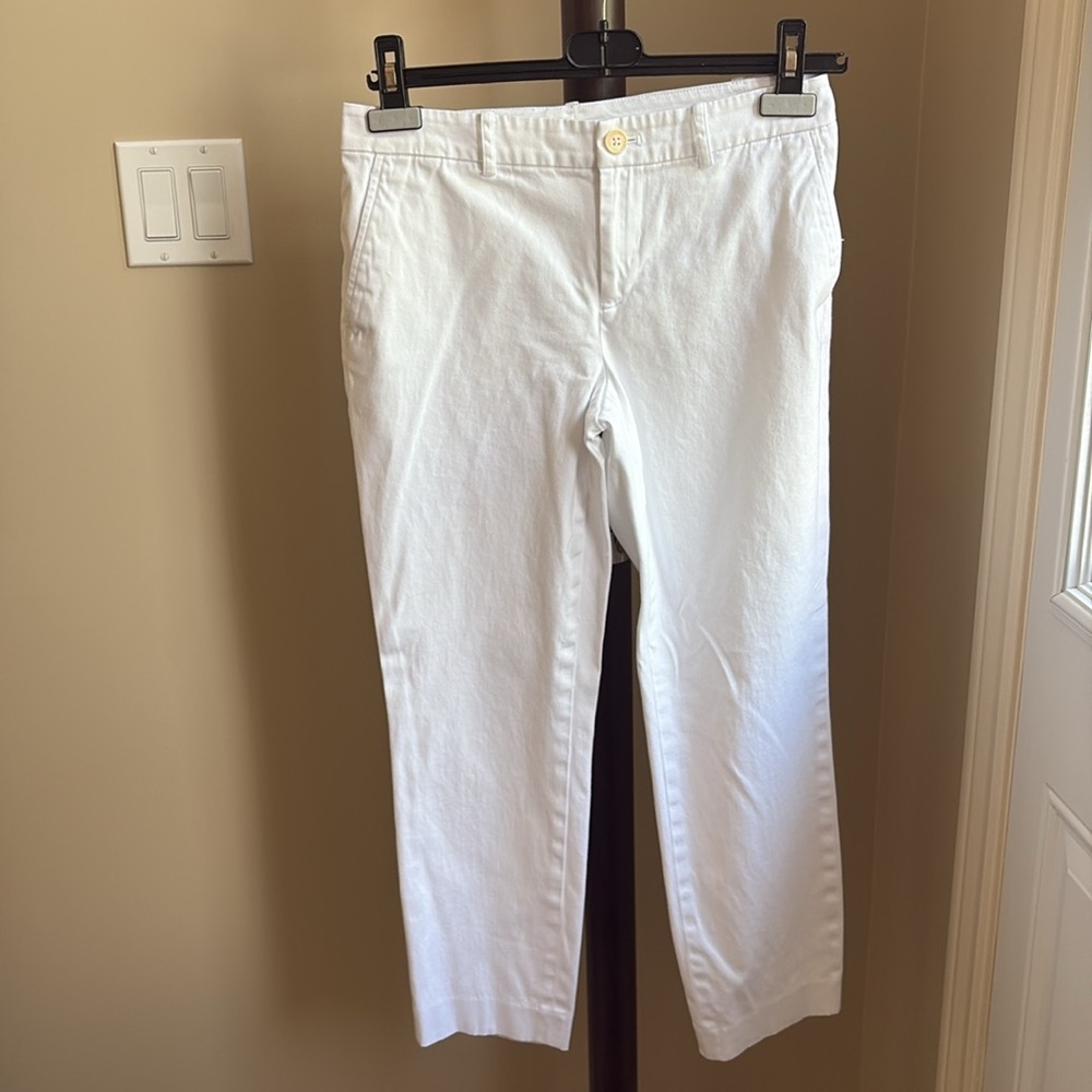 RALPH LAUREN white capri pants
